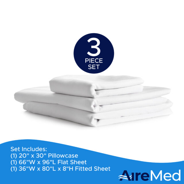 AireMed All In One Hospital Bed Sheets Set - Standard & Bariatric Size ...