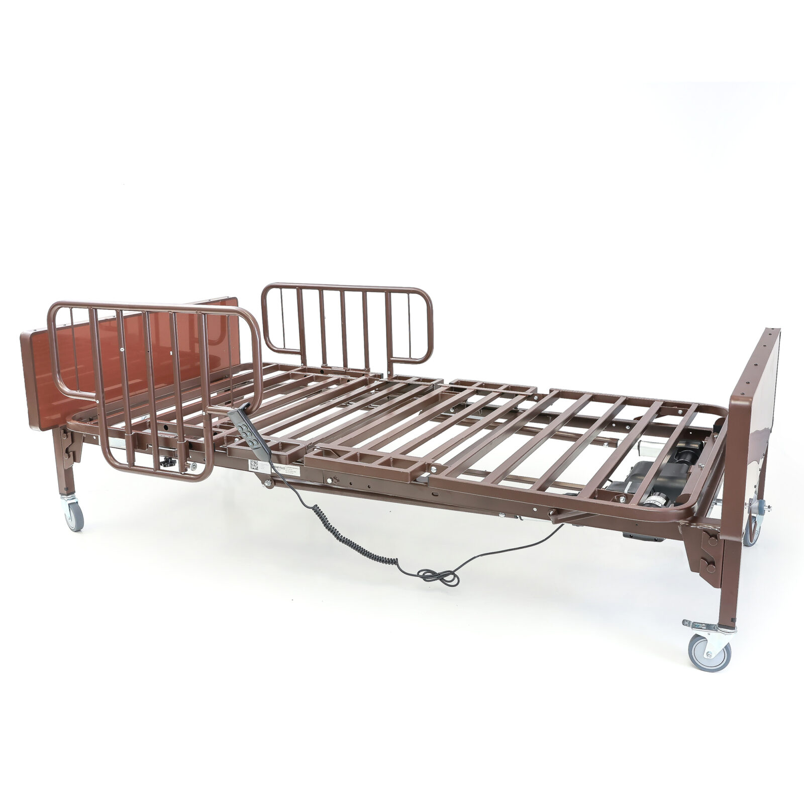 bariatric bed with half rails